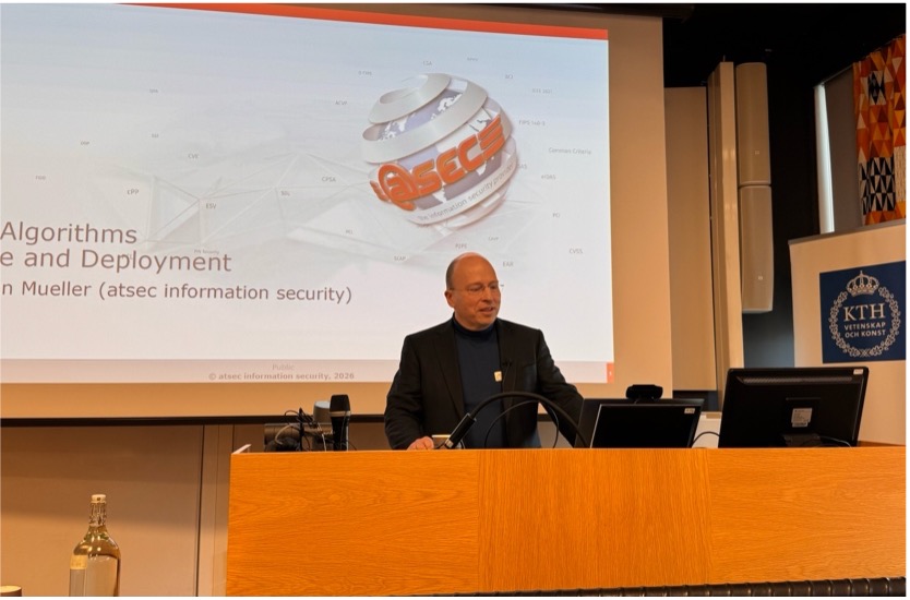 atsec’s Experience at the Post-Quantum Cryptography Workshop at the KTH Royal Institute of Technology